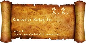 Kaszala Katalin névjegykártya
